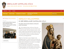 Tablet Screenshot of breslauer-sammlung.de